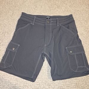 Men's KUHL Hiking  Gray Cargo Shorts Size 34
